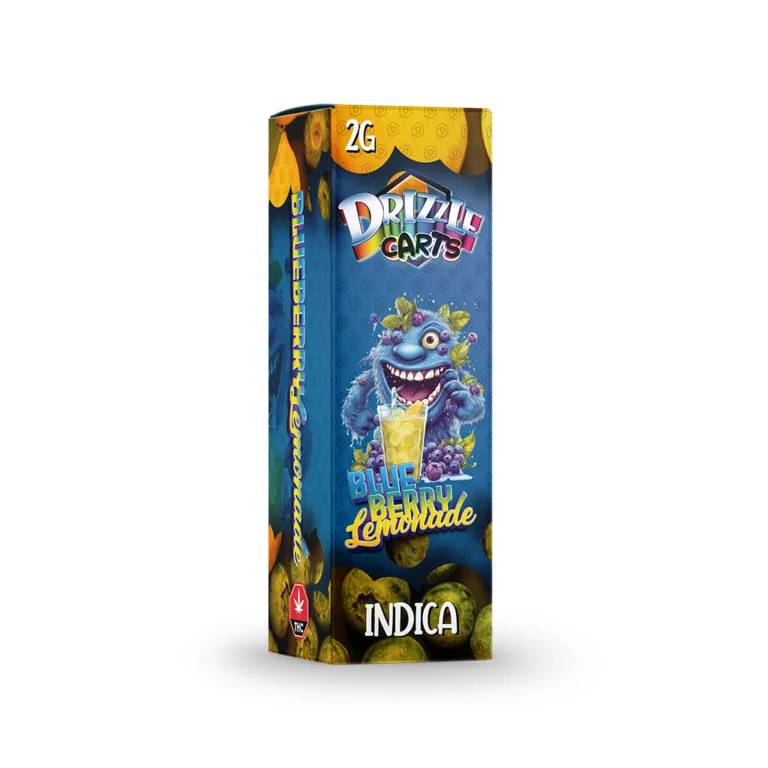 Drizzle 2g Vape Cartridges - Blue Berry Lemonade